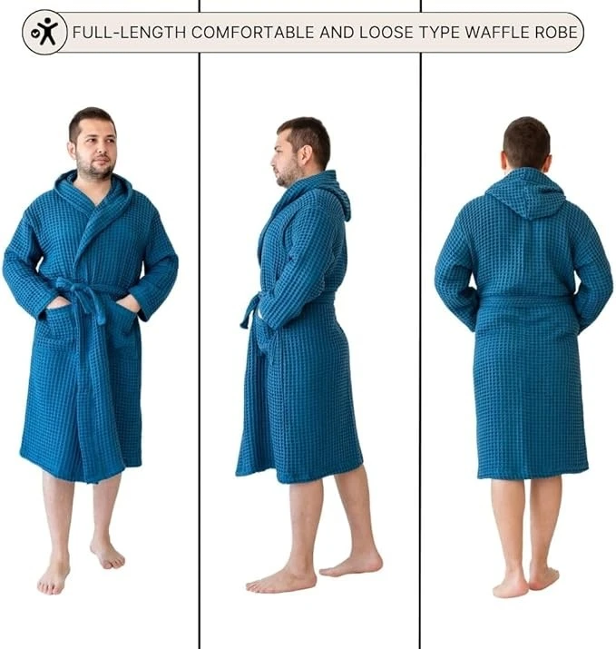 WaffleLong Robe Square Pattern